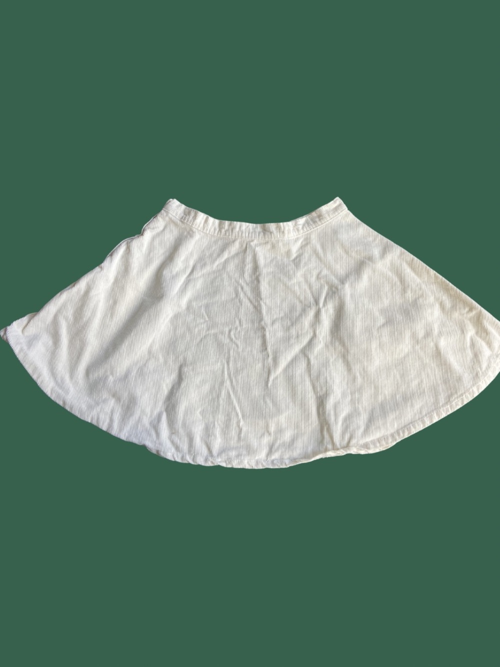American Apparel Cream Corduroy circle skirt